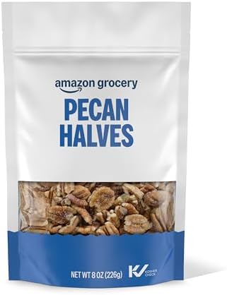 Amazon Grocery, Pecan Halves, 8 Oz (Previously Happy Belly, Packaging May Vary)