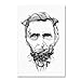 Abraham Lincoln by Octavian Mielu, 30x47-Inch Canvas Wall Art