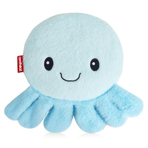 Image of Octopus Microwave Heating Pad for Pain Relief, Unscented Microwavable Heating Pads for Cramps, Neck Shoulder, Muscles, Small Natural Heat Pack Moist Heat with Washable Cover