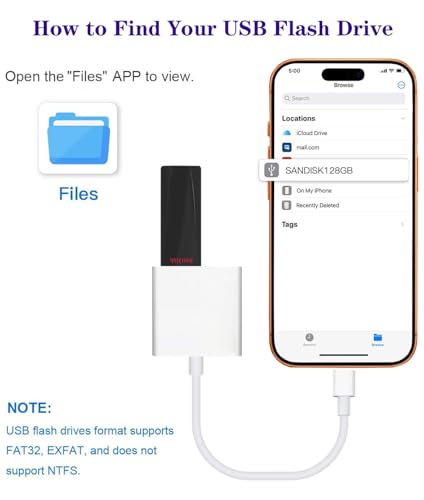 Adaptateur USB-C vers USB OTG avec port de charge pour clé USB disque dur