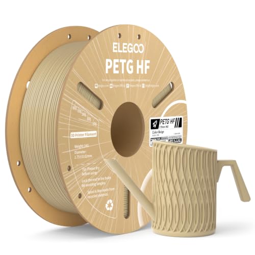 ELEGOO PETG HF 3D Printer Filament 1.75mm Beige 1KG