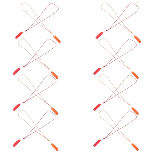OSALADI 16 piezas silbatos plásticos con cordón para emergencia miniatura 1