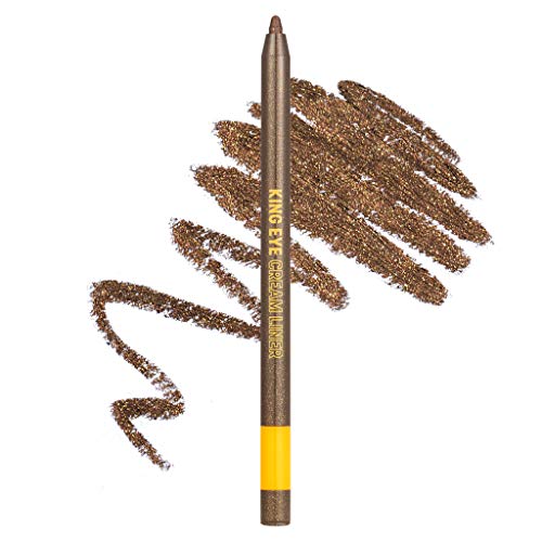 [COLORGRAM] King Eye Cream Liner 0.5g - Waterproof Auto Gel Pencil Eyeliner that Lasts Clearly (No8 Roasted Brown)