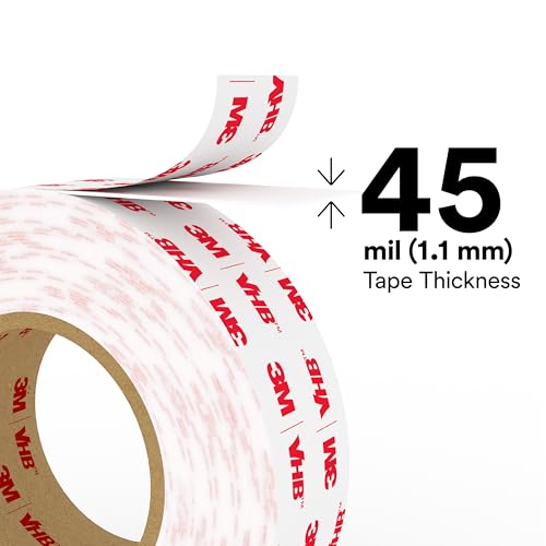 Image of 3M VHB Tape 4950, White, 1 /2 in x 36 yd, 45 mil, 18 Rolls per Case