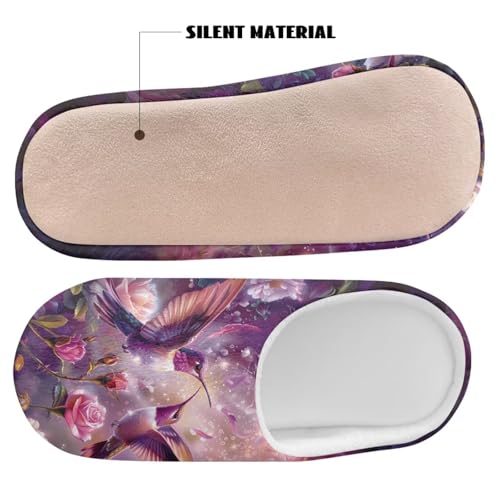 Slip-on Slippers for Winter, Cozy Soft Indoor House Shoes for Women Men, Closed Toe Warm Bedroom Slippers3