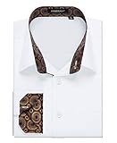 Chemise Manches Longues: Chemises casual hommes à manches longues unies régulière est faite par confortable, respirant, souple, anti-rétrécissement, et infroissable tissu de texture de soie-amour avec le style boutonné, manches longues chemises pour hommes de slim fit chemise unie.