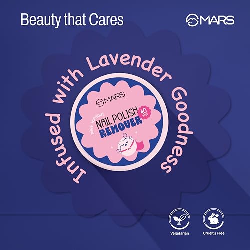 Image of MARS Miss Wipe Out Nail Polish Remover Wipes (40 Wipes) | Acetone & Alcohol-Free | Moisturising & Nourishing Formula | Gentle & Travel-Friendly