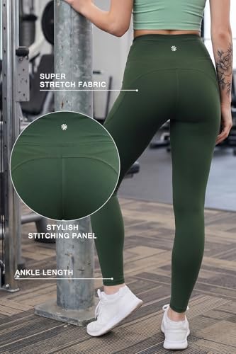 Image of JUNEBERRY Women's Solid Spandex Skinny Fit Activewear Legging | Stretchy, Lightweight & Comfortable for Gym Colors: Black, Navy, Light Grey, Sage, Cocoa, Wine, Mauve.