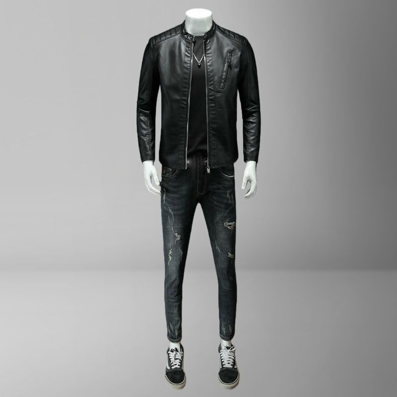 Chaqueta para hombre en poliuretano imitación cuero miniatura 4