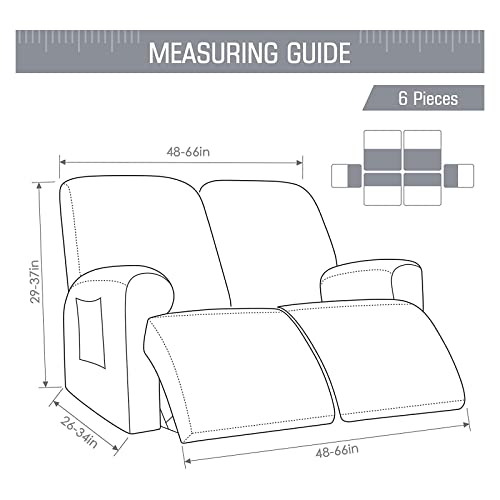 Funda elástica para sillón reclinable en el salón familiar 6