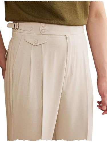 Men's Suit Pants Stretch Dress Comfy Pants Lightweight Casual Slacks Trousers with Pockets