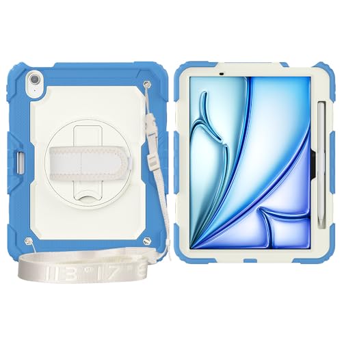 Funda iPad Air 11 M4 a prueba de golpes anticaídas con pantalla integrada para niños y oficina