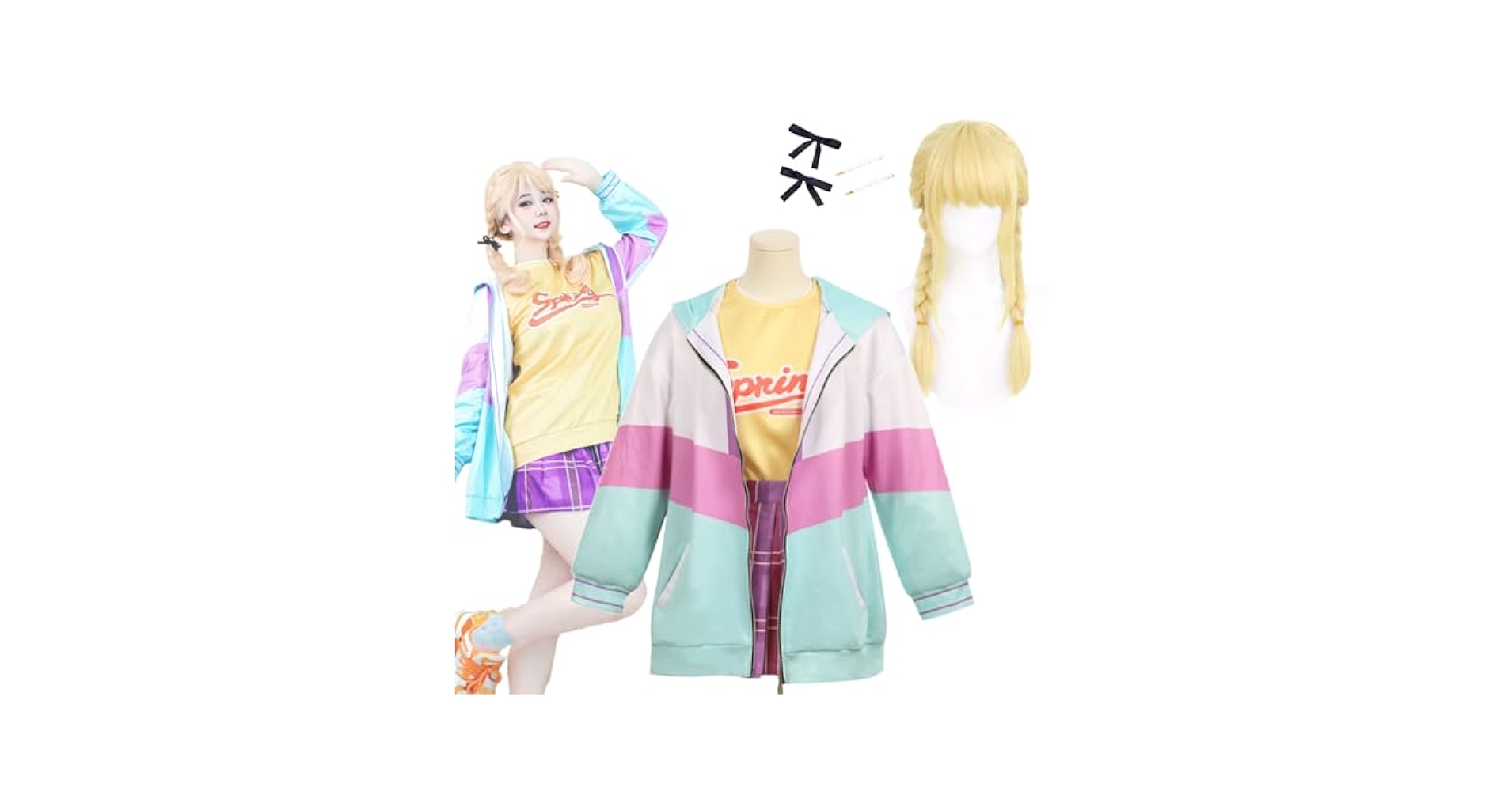 藤田ことね コスプレ衣装3点セット 髪飾り付き ウィッグ追加可 Amazon.co.jp: 藤田ことね コスプレ衣装3点セット 髪飾り付き