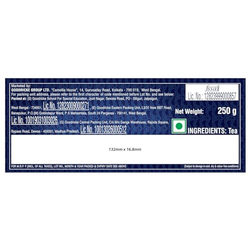 Image of Goodricke Khaass Assam Tea - 250gm (Pack of 1) with Free Spoon(Rose Gold Color) | Milk Tea with Rich Taste Flavor and Irresistable Aroma