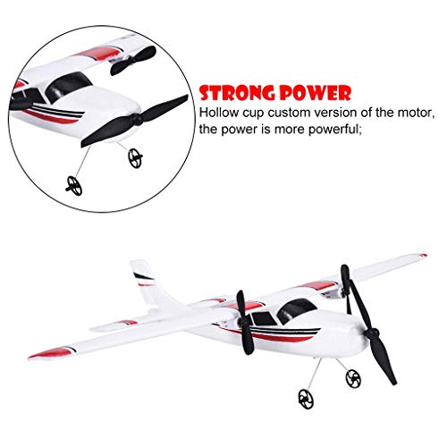 Rc Plane, 2.4ghz 2channel, Remote Control Airplane, Ready to Fly, Rtf Gliding Aircraft, Easy