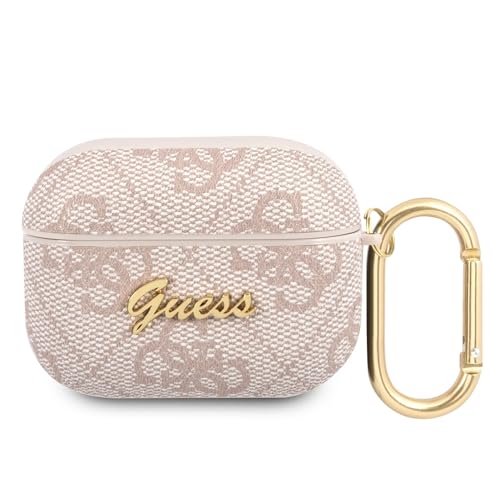 Carcasa AirPods 3 Guess GUA34GSMW con relieve Script Metal de alta costura
