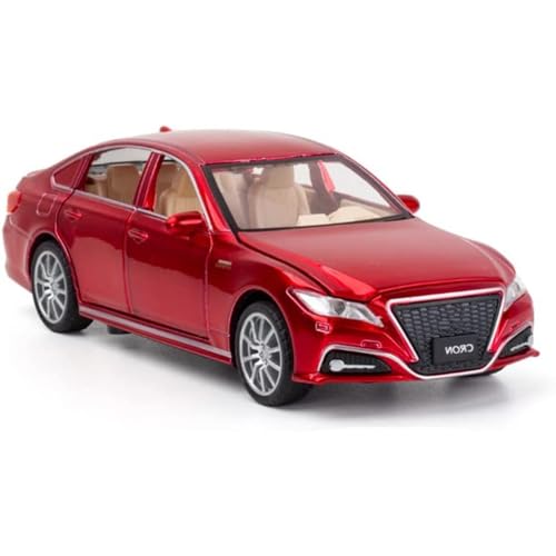 Image of DUWOL1:32 Scale Crown Car Exclusive Alloy Metal Pull Back Die-cast Car Model with Sound Light Toy for Kids Cars with Sound and Light