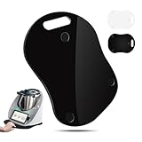 Tabla Deslizante para Thermomix TM6 TM5 Tabla deslizante acrílica, tabla rodante para Thermomix Vorwerk procesador de alimentos TM6 Accesorios placa base, Accesorio para Thermomix, negro brillante