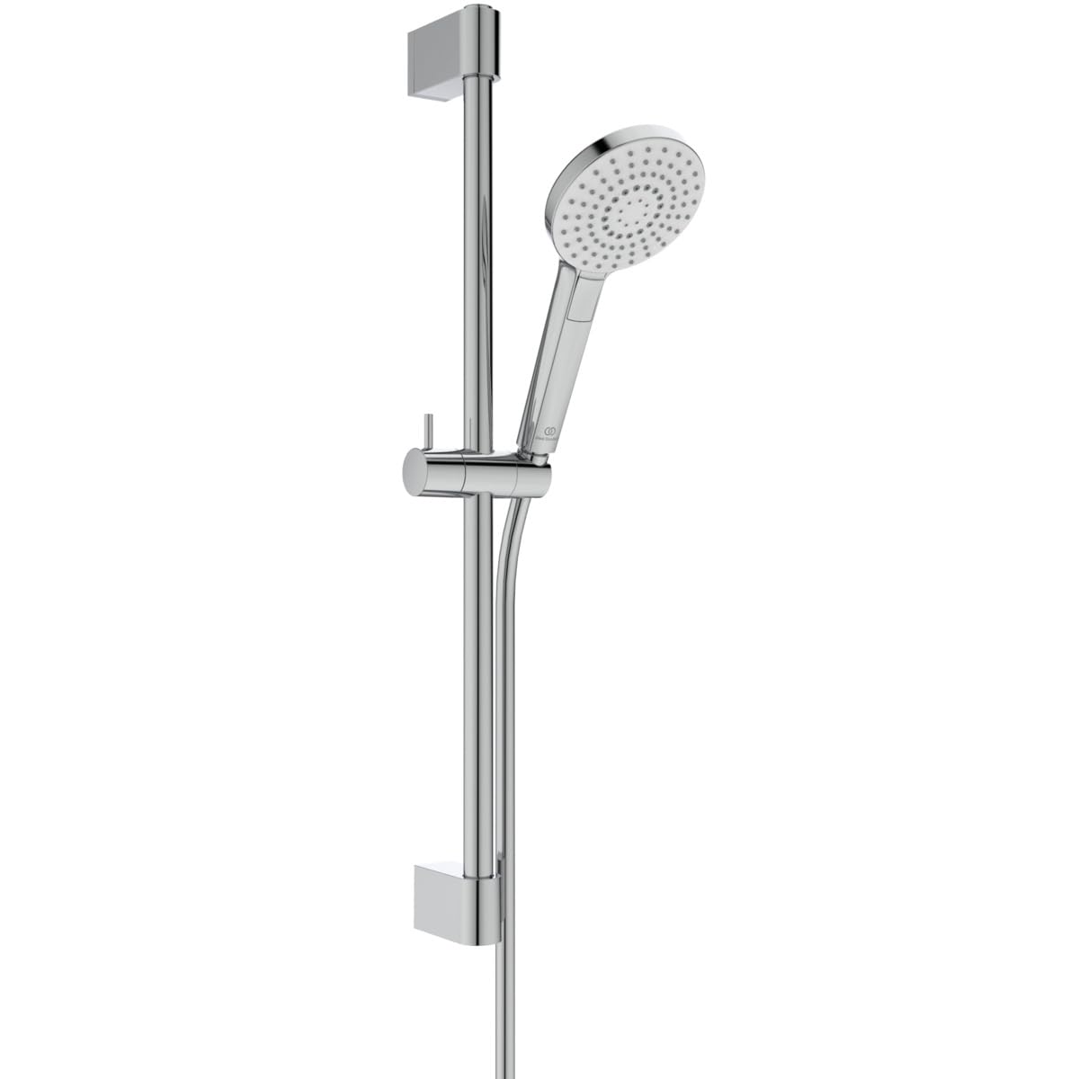 Ideal Standard Idealrain Juego de ducha de 644 mm, ducha B2231AA – Cromo | Ducha de mano de 3 funciones, boquillas EasyClean , soporte de ducha ajustable, soporte de pared regulable en altura, BE419AA