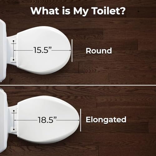 Image of GenieBidet Bidet Toilet Seat Elongated - Dual Nozzles with T adapter & Bottle - Adjustable Water Pressure & Slow Close Bidet Seat Elongated with No Wiring & Easy Installation