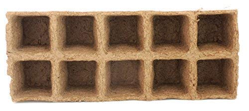 Daniel's Plants Biodegradable Seed Tray | 10 Pack 100 Cell | Seed Starter Tray Peat Pots For Seedlings | Omri | 10 Labels | Bulk Peat Pots | Gardening | Vegetable, Succulent, House Plant #TOP6