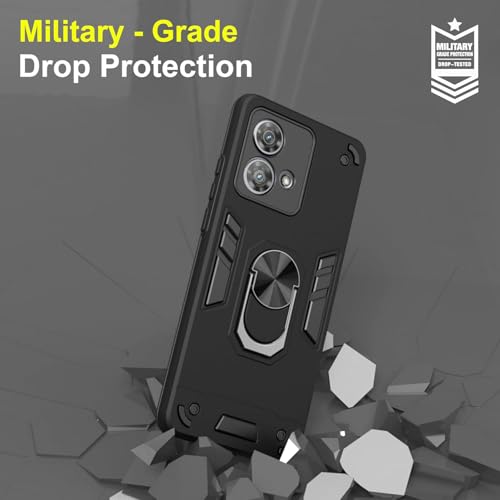 Image of NDCOM for Moto Edge 40 Neo Cover | Motorola Edge 40 Neo Back Cover | Premium Moto Edge 40 Neo Back Cover | Ring Holder Case