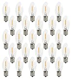 25 Pack C9 LED Christmas Pathway String Light Bulbs,Outdoor String Light Christmas Replacement...