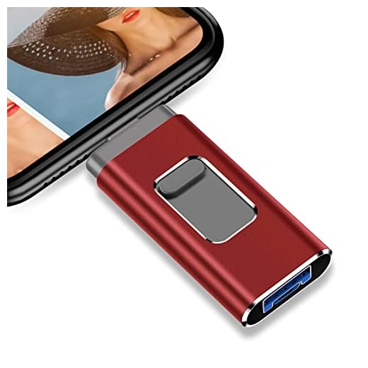 iPhone Flash Drive 3.0,1TB iPhone Memory Stick, iPhone Photo Stick External Storage for iPhone/PC/iPad/More Devices with USB Port (RED1TB)