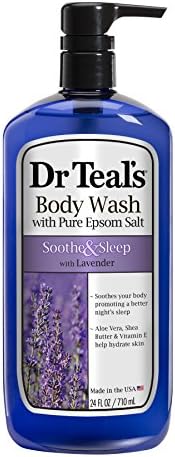 Dr Teal's Pure Epsom Salt Body Wash Soother & Moisturize With Lavender 24 Ounce