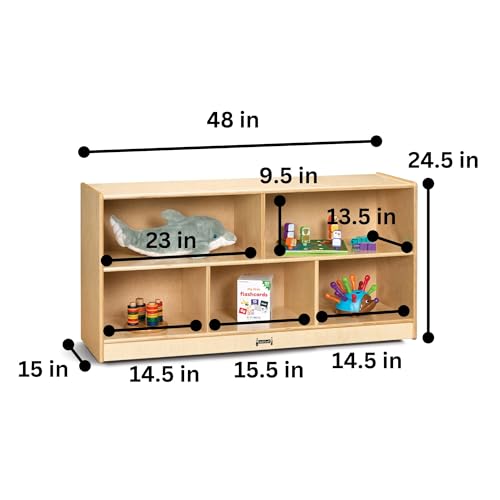 Jonti-Craft 0324JC Toddler Single Mobile Storage Unit Shelf - Kids Classroom Shelves by Jonti-Craft - Image 3