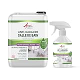 Nettoyant Salle de Bain Anti-Calcaire Détartrant Ecocert 5 L + recharge