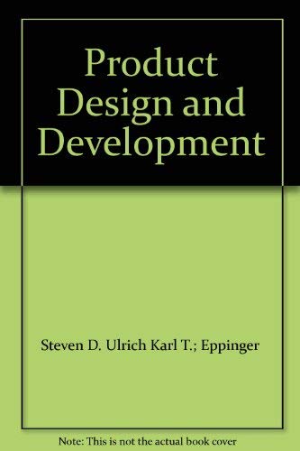 Product Design and Development 0071137424 Book Cover