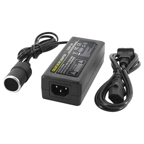 Cellet AC to DC Car Power Converter Adapter, 110V/120V AC Wall Outlet to 12V DC Cigarette Lighter Socket, 8.5A 102W Power Supply Adapter for Car Accessories, GPS, Phones, Dash Cams, Mini Vacuums