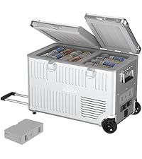 Amazon.co.jp: KEEPJOY アルミ製 車載冷蔵庫 40L ポータブル冷蔵庫