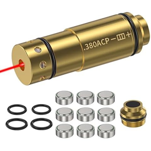 Nihowban 380ACP Laser Training Bullet High-Precision Laser Cartridge for Pistol Training Improve Shooting Skills Real-time Feedback Suitable for Home Shooting Practice and Professional Training Cover