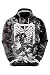 Bilicos Kapuzenjacke Pullover mit Kapuze Herren Damen Sweatjacke Hoodie Titan Shingeki Auf Titan Scout Legion Recon Flügel der Freiheit (Brustumfang 119cm)