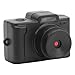 Dpofirs Mini Fotocamera del Portachiavi, 1080p FHD Mini Retro Digital Camera con Batteria da 200 MAh per la Registrazione dello Studio di Viaggio, Luce di Riempimento, 0,96 a Colore immagine