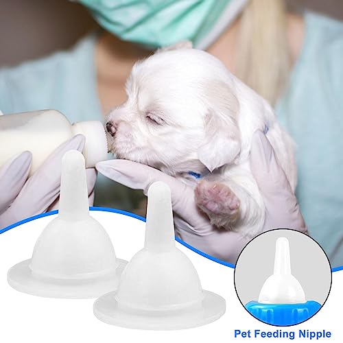 Bocal de alimentação para animais de estimação | Mamilo de alimentação de filhotes macio e reutilizá