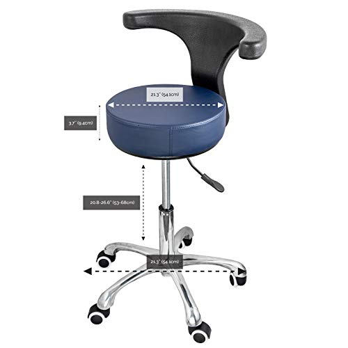 image for JMU Dental Stool,Dentist Chair 360 Degree Rotation PU Leather Assistan