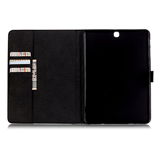 Galaxy T815/T810 Case,Uucovers(Tm) Magnetic Painting Pattern Pu Leather Full-Body Protective Case Stand Feature Card Slot For Samsung Galaxy Tab S2 9.7 Inch (Nice Day) #TOP4