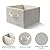 EITMOW Storage Baskets, 11-Inch Woven Fabric Bins, Storage Cubes with Reinforced Handles, Organizer Bins for Closet Shelves, Foldable, for Toys, Clothes, Natural Beige (2PCS/Beige-11*11*7.8inch)