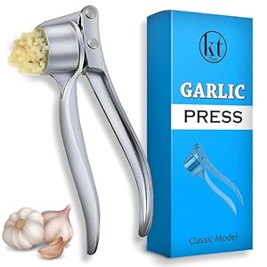 Garlic Press Mincer Ginger Crusher Squeezer Heavy Duty Metal Garlic Presser Chopper Slicer Classic Gadget Kitchen Tool