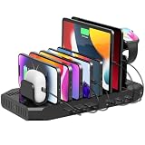 Unitek USB-C Charging Station for Multiple Devices - Multi Type C Charger Dock with 2 X PD 20W & USB-C Port, Device Organizer Fast Charge Docking for iPhone, iPad, Samsung, Tablets and More