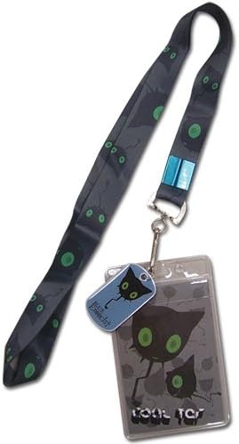 Great Eastern Entertainment Blue Exorcist Coal Tar Lanyard,Grey, 5"
