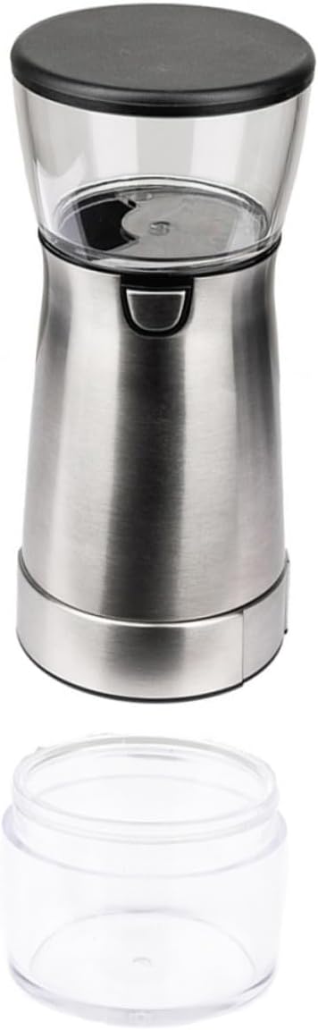Electric Coffee Bean Grinder with Ceramic Core Compact USB Rechargeable Stainless Steel Mill for Household Kitchen Skid Base Multifunctional Spice and Bean Grinder