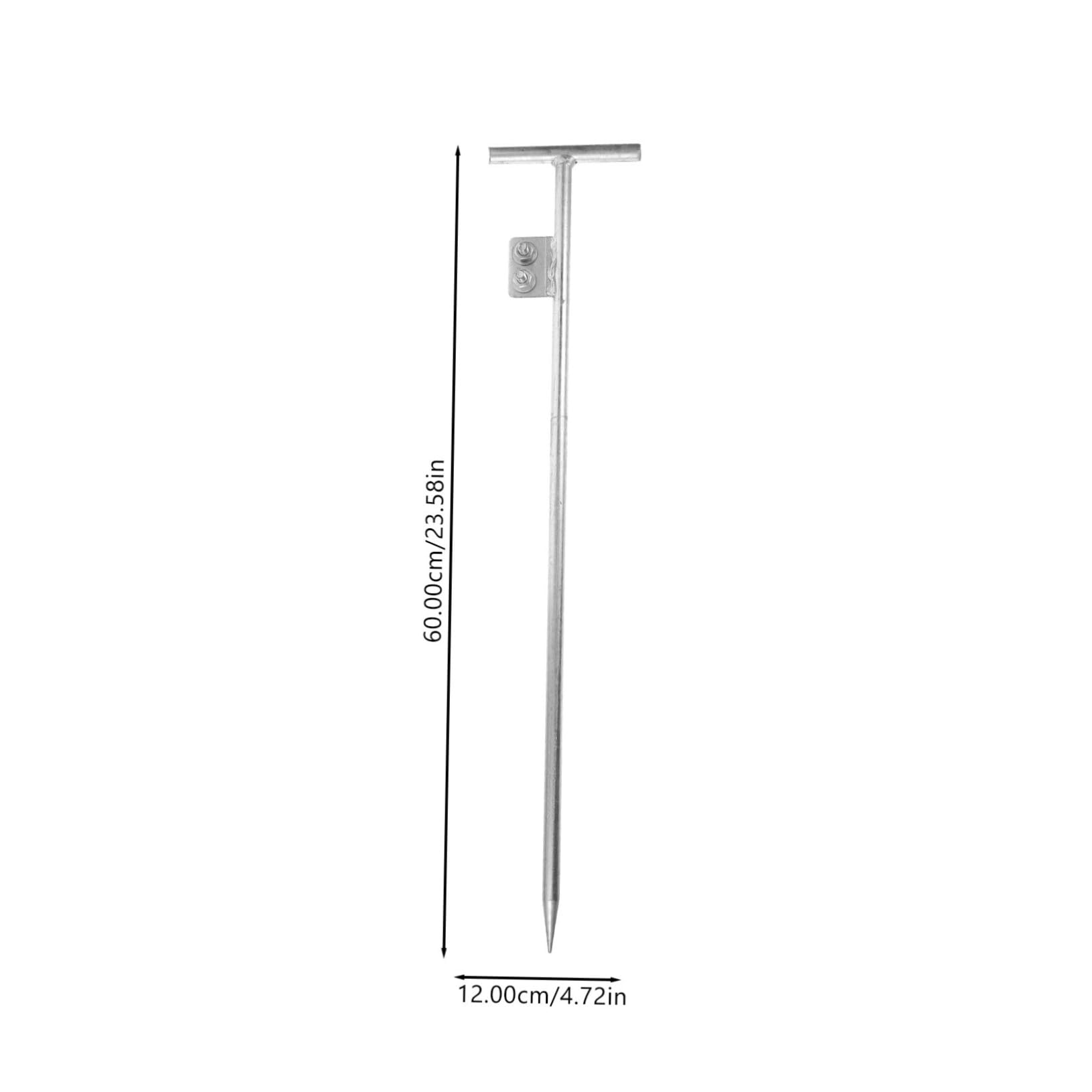 VILLCASE Picchetto Messa a Zincato per Recinzione Elettrica Asta Messa a Portatile Facile Installazione per Sicurezza Esterni