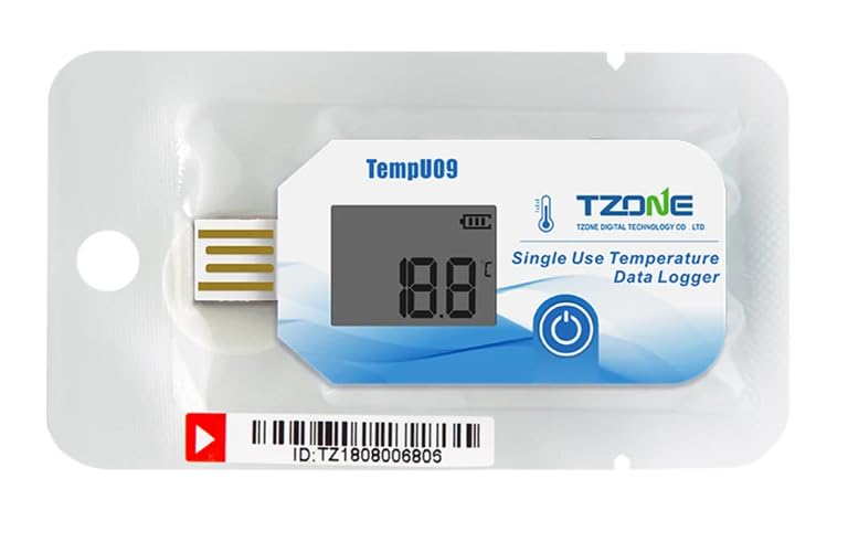 TempU09 Single Use USB Temperature Data Logger | PDF & CSV Report, IP67 Waterproof, 32000 Recordings, Large LCD Screen, Medical & Freezer Use-picture-28