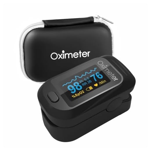 Blackultra Pulsioxímetro de Dedo, Oxímetro de Pulso, Medidor de Oxígeno SpO2 y Monitor de Frecuencia Cardíaca, Oxímetro de Pulso Portátil para Dedo, Baterías No Incluidas (Estuche de Almacenamiento)