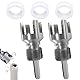 2Pcs PVC Rohrgewindeschneider Wasserrohr Gewindeöffner Pipe Threader Kit Wasserrohr Innengewinde öffner Pipe Thread Maker Tool Doppelendige Innen und Außengewindeschneiden mit 3 Dichtband（1/2+3/4）