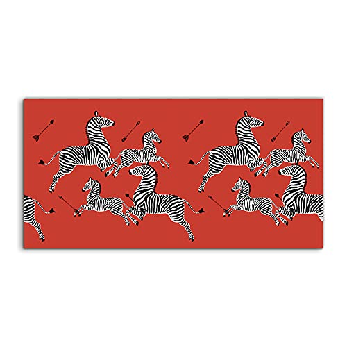 Photo art acryl Coloray Retro Zebra une oeuvre murale de prestige au format 100x50 cm